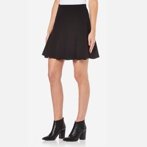 Carven Black Flared Skirt